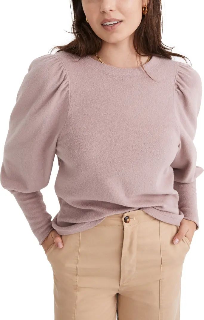 Puff Sleeve Brushed Jersey Top | Nordstrom Rack