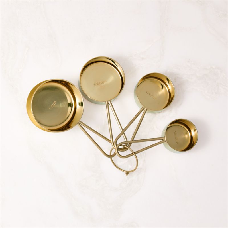 Dose Modern Champagne Gold Measuring Cups + Reviews | CB2 | CB2