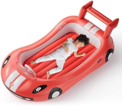 QPAU Blow up Inflatable Toddler Travel Bed with Sides, Toddler Air Mattress for Camping, Travelin... | Amazon (US)