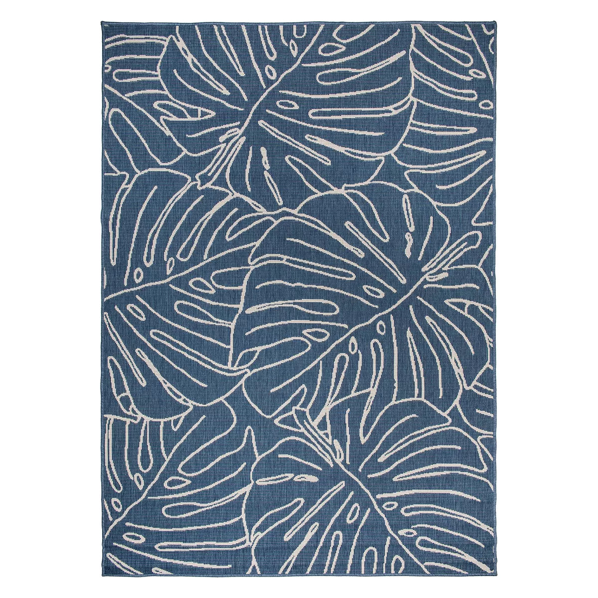 World Rug Gallery Contemporary Tropical Leaves Weather Resistant Reversible Indoor/Outdoor Area R... | Target