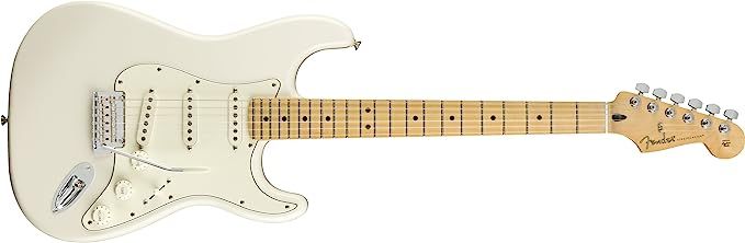 Fender Player Stratocaster Electric Guitar - Maple Fingerboard - Polar White | Amazon (US)