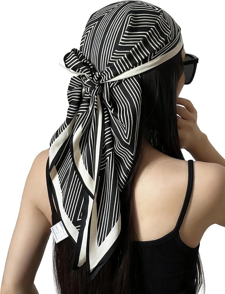Head Scarf Triangular Scarf Belt Wrap Hairscarf Fashion Scarves Hair Wrapping Scarfs Night Sleepi... | Amazon (US)