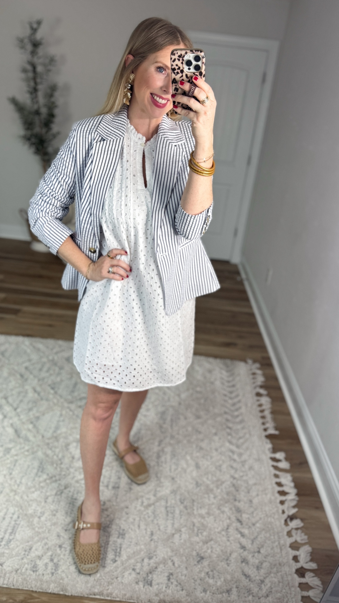 Weekend Walmart Wins try-on
Seersucker blazer- small
Eyelet dress- small 

#LTKootd #LTKWorkwear