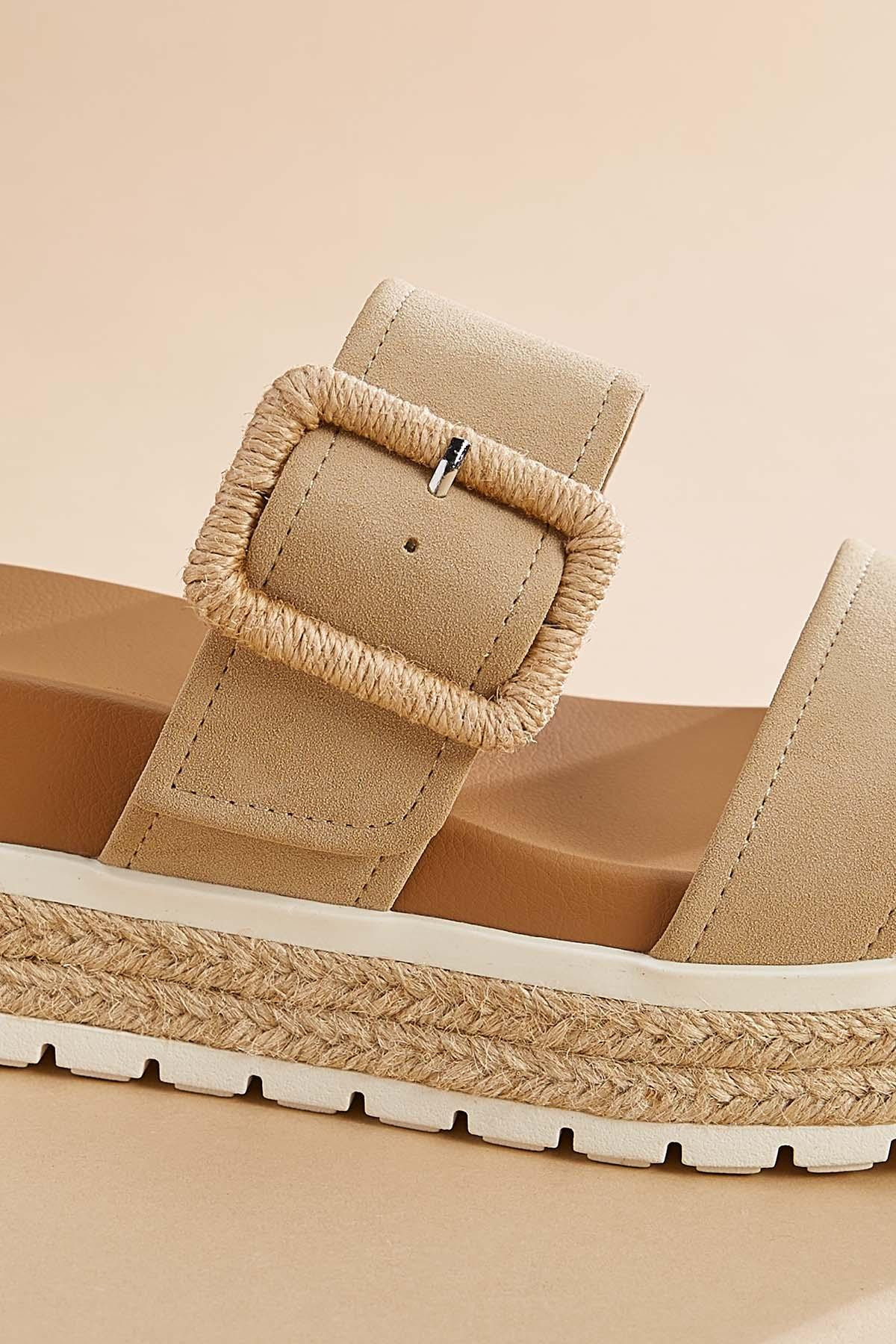 platform soft band sandals | Versona