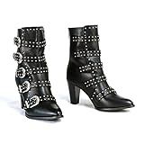 Milwaukee Performance MBL9428 Women's Black Buckle Up Boots with Studded Bling - 7 | Amazon (US)