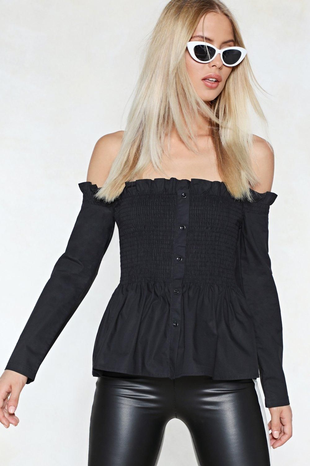 Have You Shirred Off-the-Shoulder Top | NastyGal (US & CA)