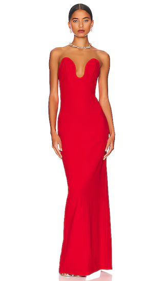 Audrey Maxi Dress in Red | Revolve Clothing (Global)