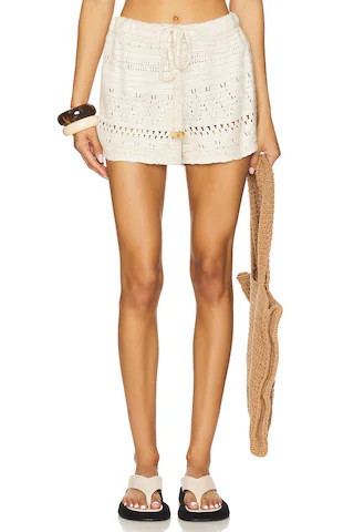 Lovers and Friends Joey Crochet Short in Ivory from Revolve.com | Revolve Clothing (Global)