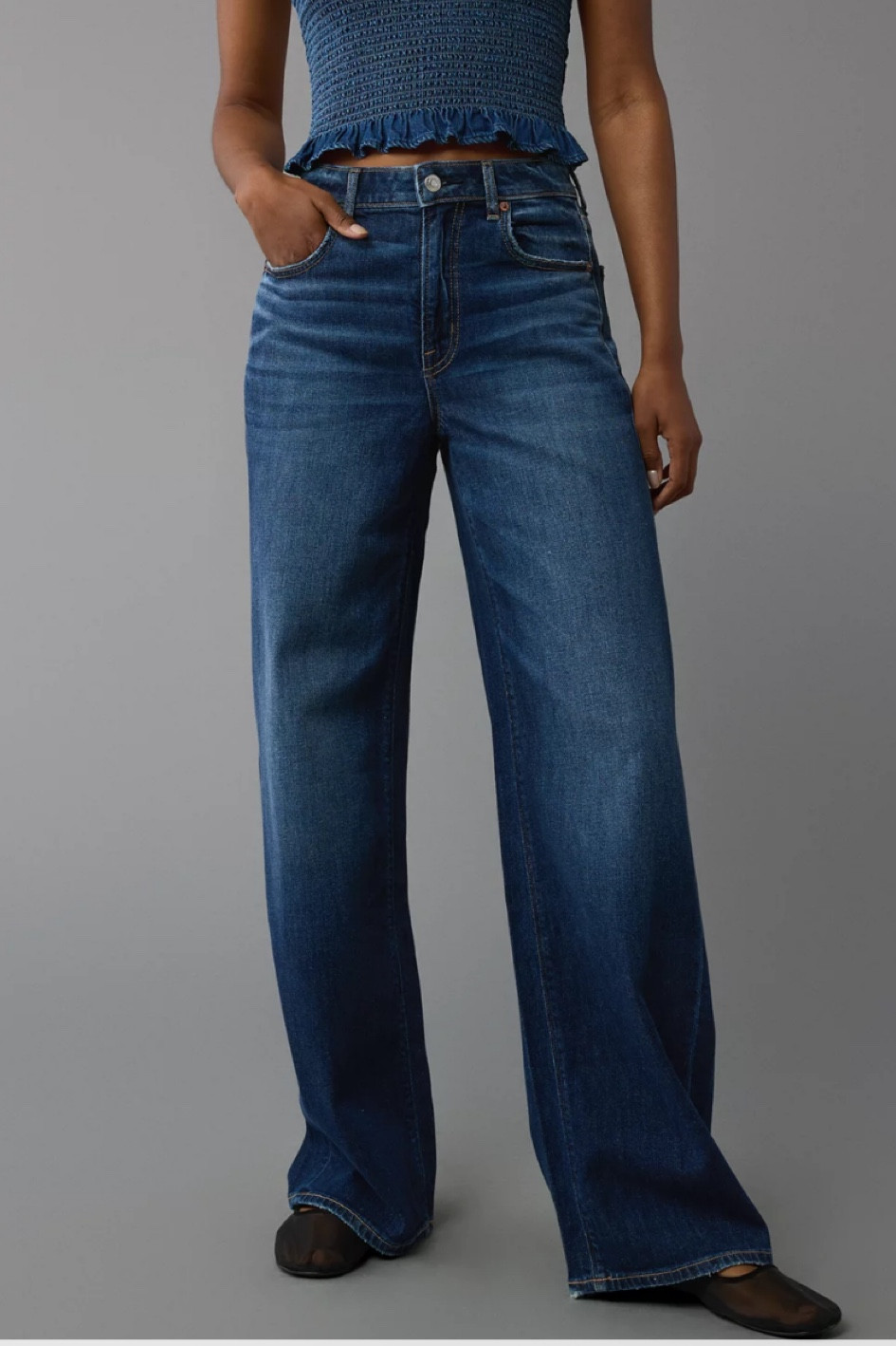 I’ve been trying to find the perfect pair of wide leg jeans for myself, I need petite length so it’s been a challenge and I’ve had to order these online from American Eagle but they are amazing! I was in search of a pin striped wide pull on jean to match my daughter’s pair from Target and I’m sharing the perfect pair! #springfashion #springtrends #amazonfashion #amazonfinds #americaneagle #jeans #petitestyle 

#LTKPetite #LTKMostLoved #LTKFindsUnder100