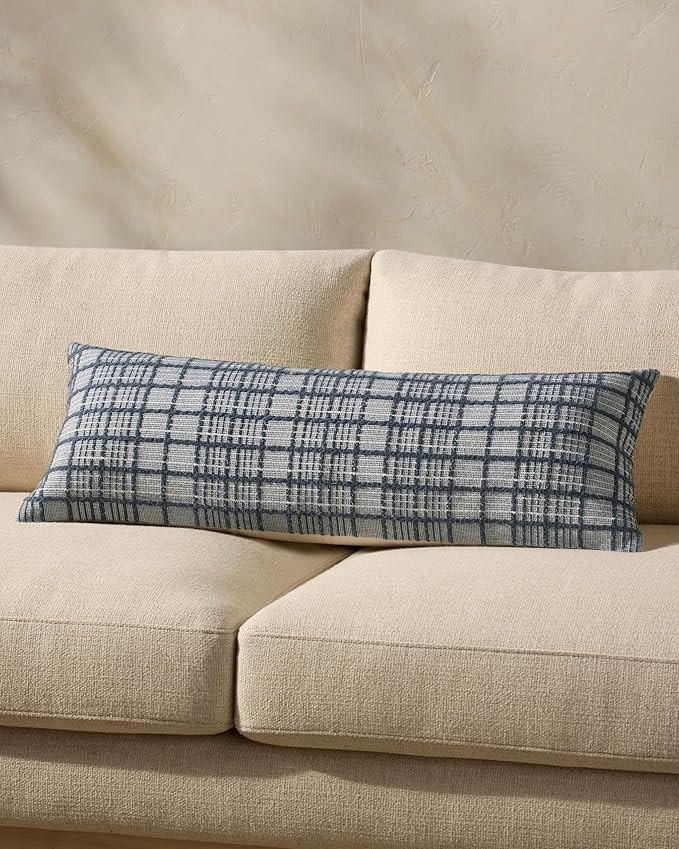 Loloi Magnolia Home by Joanna Gaines Liv Collection PMH0064 Navy 13'' x 35'' Cover Only Pillow | Amazon (US)