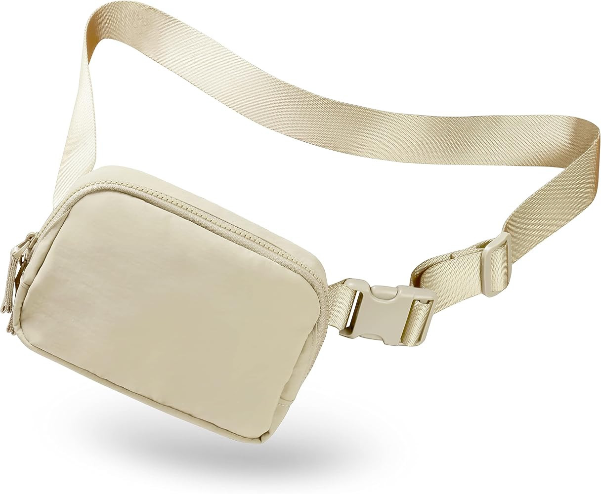 AslabCrew 2-Way Zipper Unisex Belt Bag with Adjustable Strap Fanny Packs Mini Waist Pouch for Out... | Amazon (US)