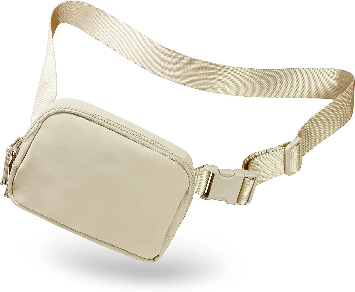 AslabCrew Unisex Belt Bag with Adjustable Strap Fanny Packs Mini Waist Pack for Outdoor Hiking Ru... | Amazon (US)