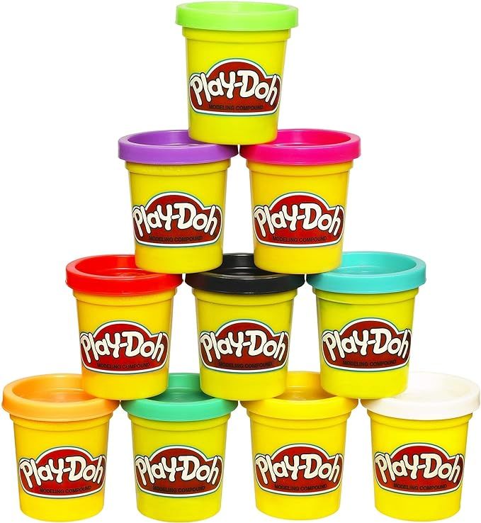 Play Doh Modeling Compound 10-Pack Case of Colors, Non-Toxic, Assorted, 2 oz. Cans, Multicolor, K... | Amazon (US)