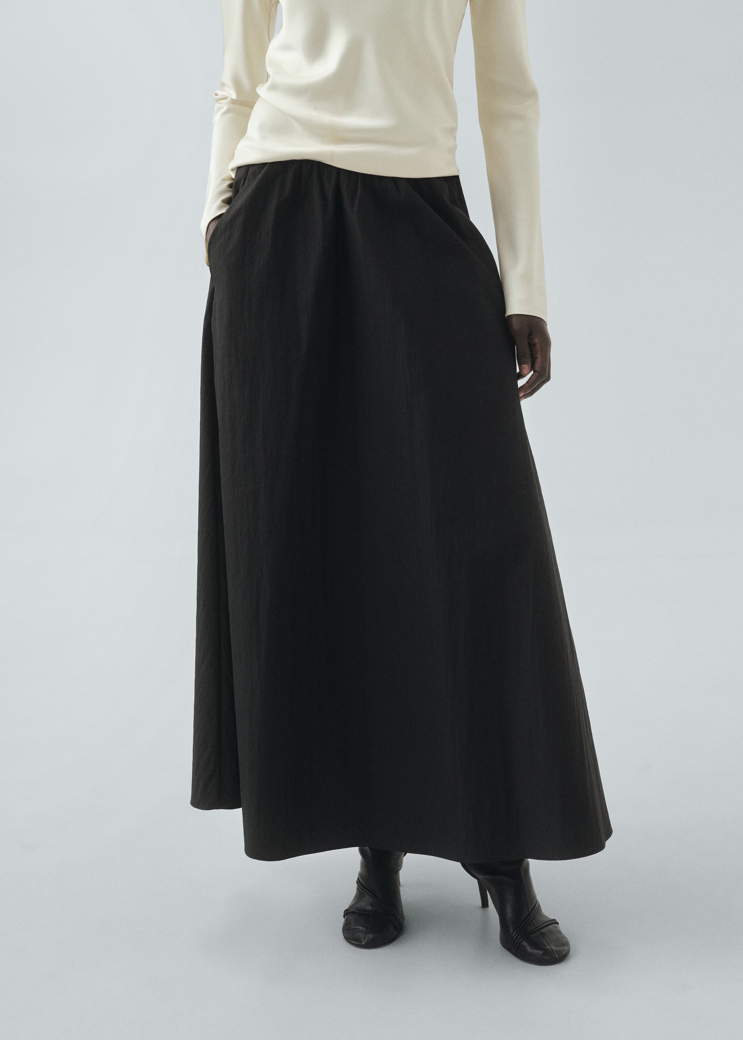 Long flared skirt - Women | MANGO United Kingdom | MANGO (UK)