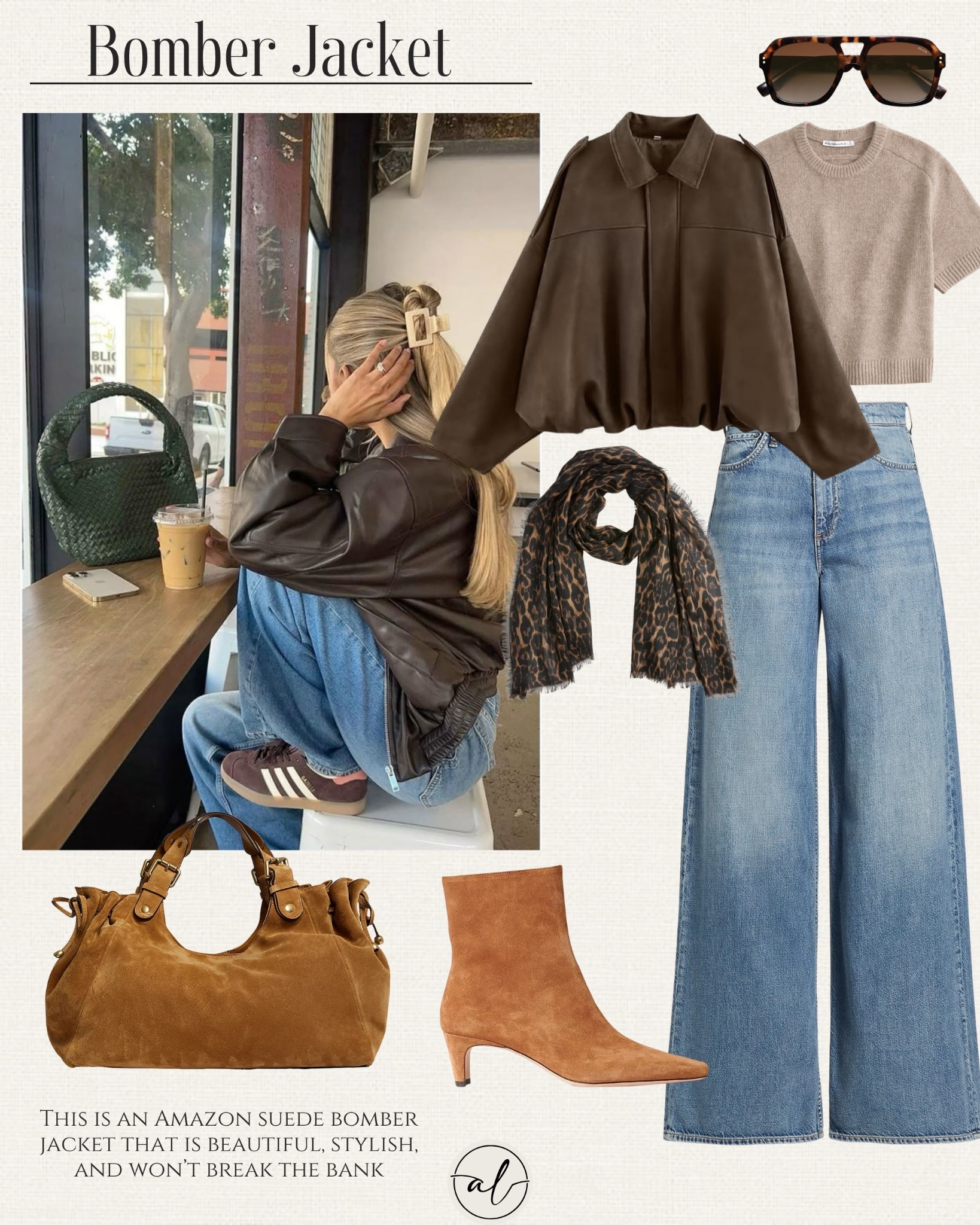 Fall wardrobe essentials: bomber jacket 
This is an Amazon suede bomber jacket that is beautiful, stylish, and won’t break the bank. 

#LTKSeasonal #LTKStyleTip #LTKU