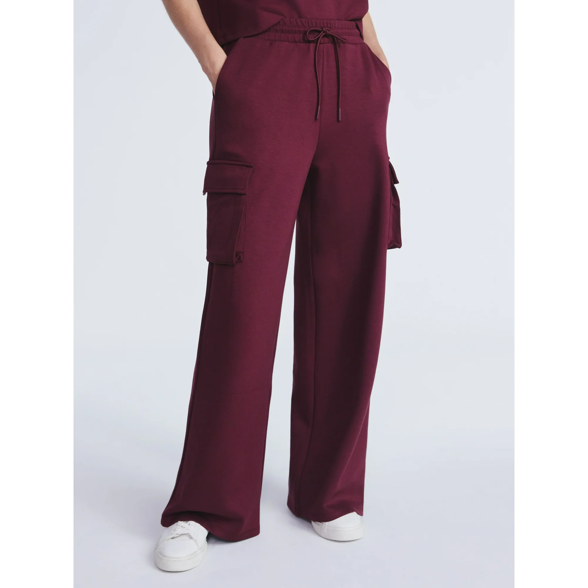 Scoop Women's and Women's Plus New Scubaknit Cargo Pants, Sizes XS-4X | Walmart (US)
