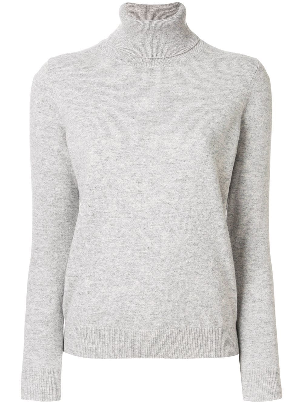 N.Peal cashmere polo neck sweater - Grey | FarFetch US