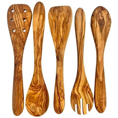 Olive Wood Kitchen Servers Set -5 pcs | Target