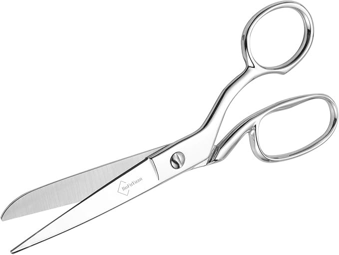 Professional Stainless Steel Fabric Scissors, 8-Inch Heavy Duty MultiPurpose Tailor Sewing Scisso... | Amazon (US)