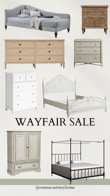 Wayfair sale on bedroom furniture including bed frames and dressers/wardrobes. Memorial Day sales 

#LTKhome #LTKstyletip #LTKsalealert