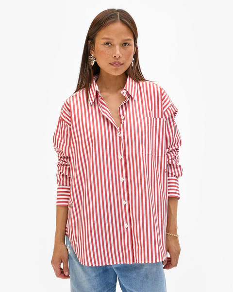 Emilette Oversized Shirt | Clare V.