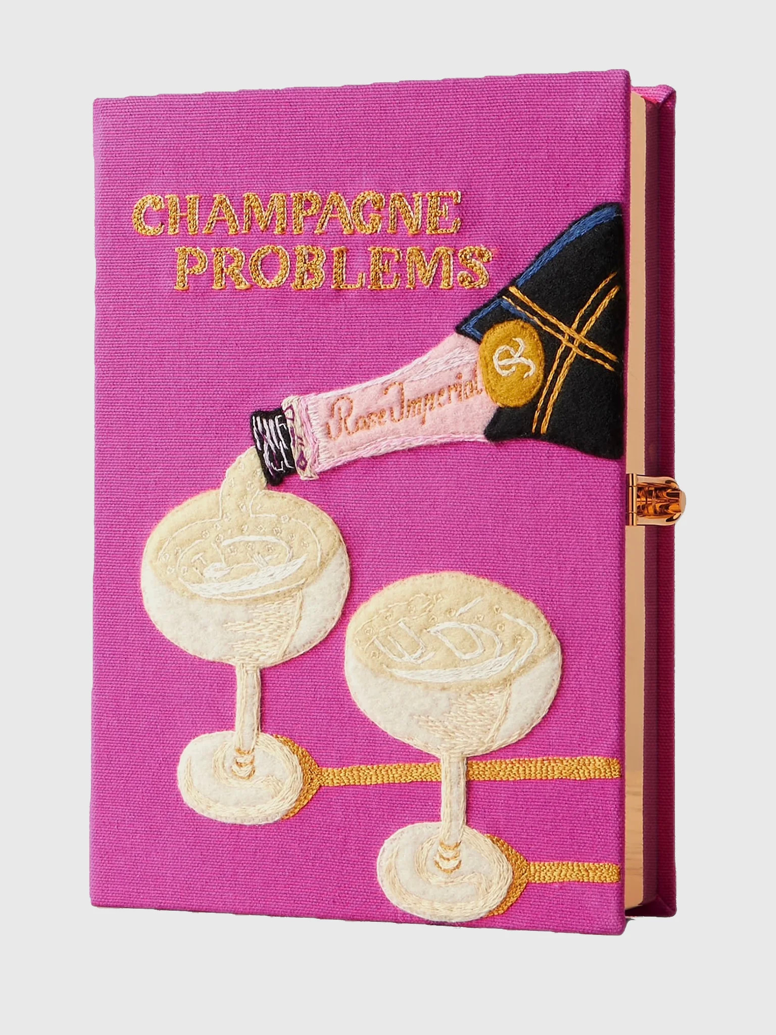 OLYMPIA LE-TAN
                      
                     Champagne Problems Book Clutch | Saint Bernard