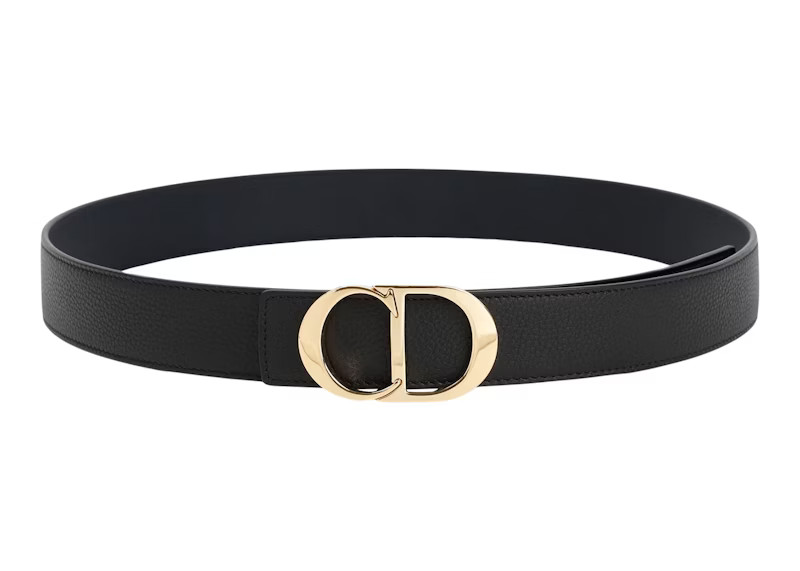 Dior CD Buckle Belt Leather Black/Gold-tone | StockX