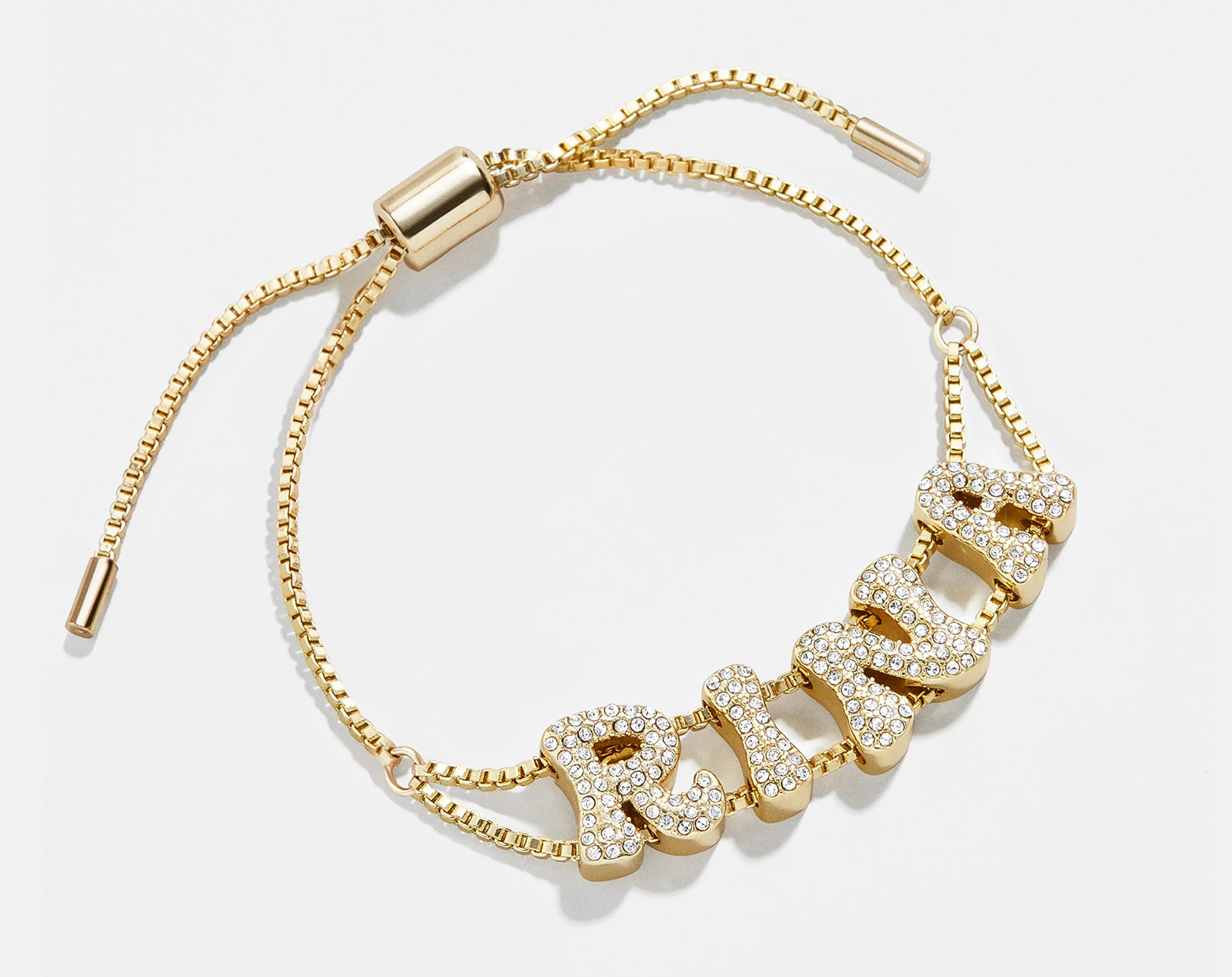 Pav\u00e9 Bubble Slider Custom Bracelet - Pav\u00e9 Bubble Double Strand | BaubleBar