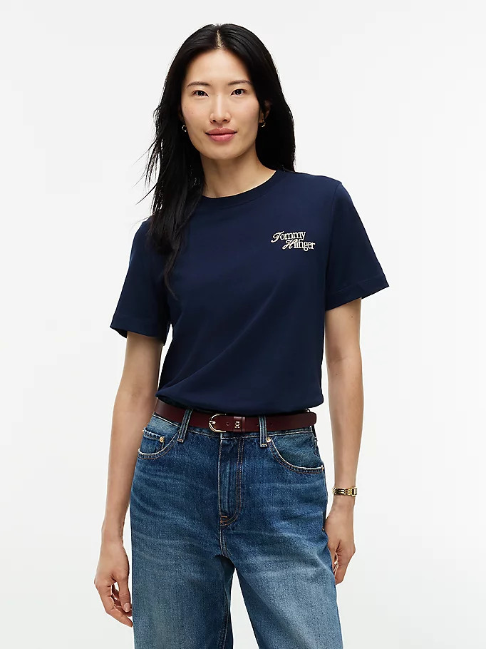 Logo Jersey Crew Neck T-Shirt | Tommy Hilfiger UK