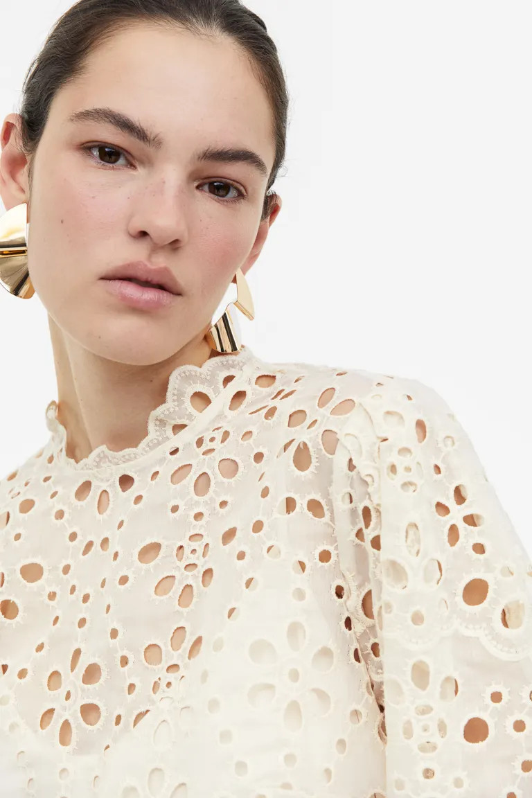 Eyelet Embroidery Dress | H&M (US + CA)