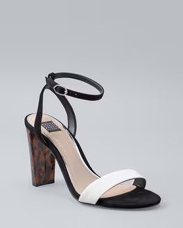 Colorblock High-Heel Sandals | White House Black Market