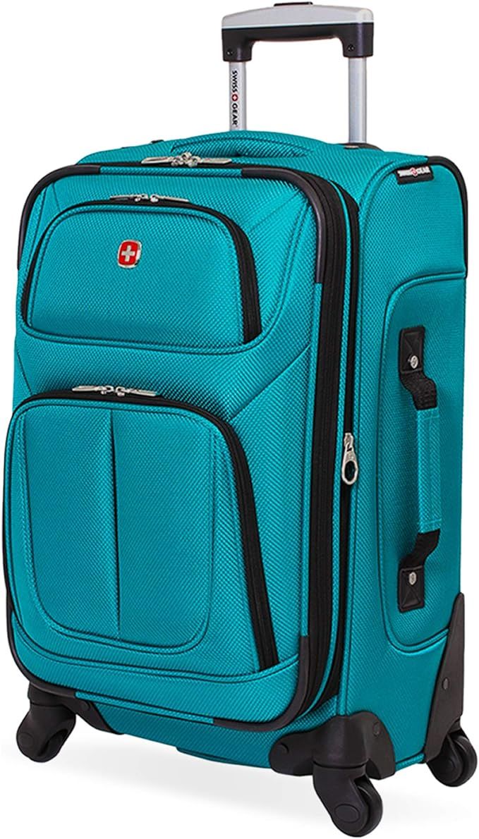SwissGear Sion Softside Expandable Roller Luggage, Teal, Carry-On 21-Inch | Amazon (US)