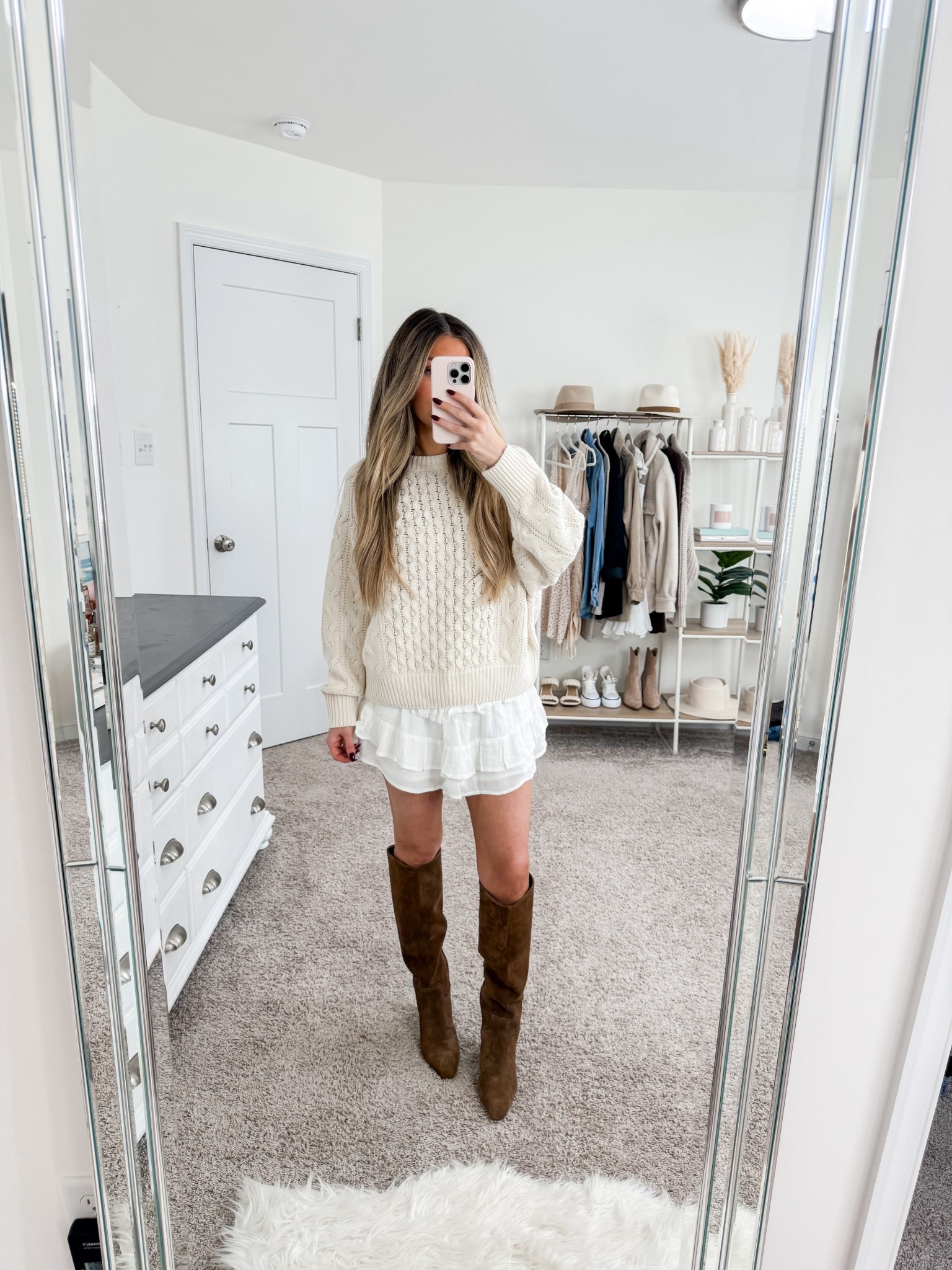 Fall outfit inspo — size xs in the skort and sweater 

#LTKStyleTip #LTKFindsUnder100 #LTKFindsUnder50