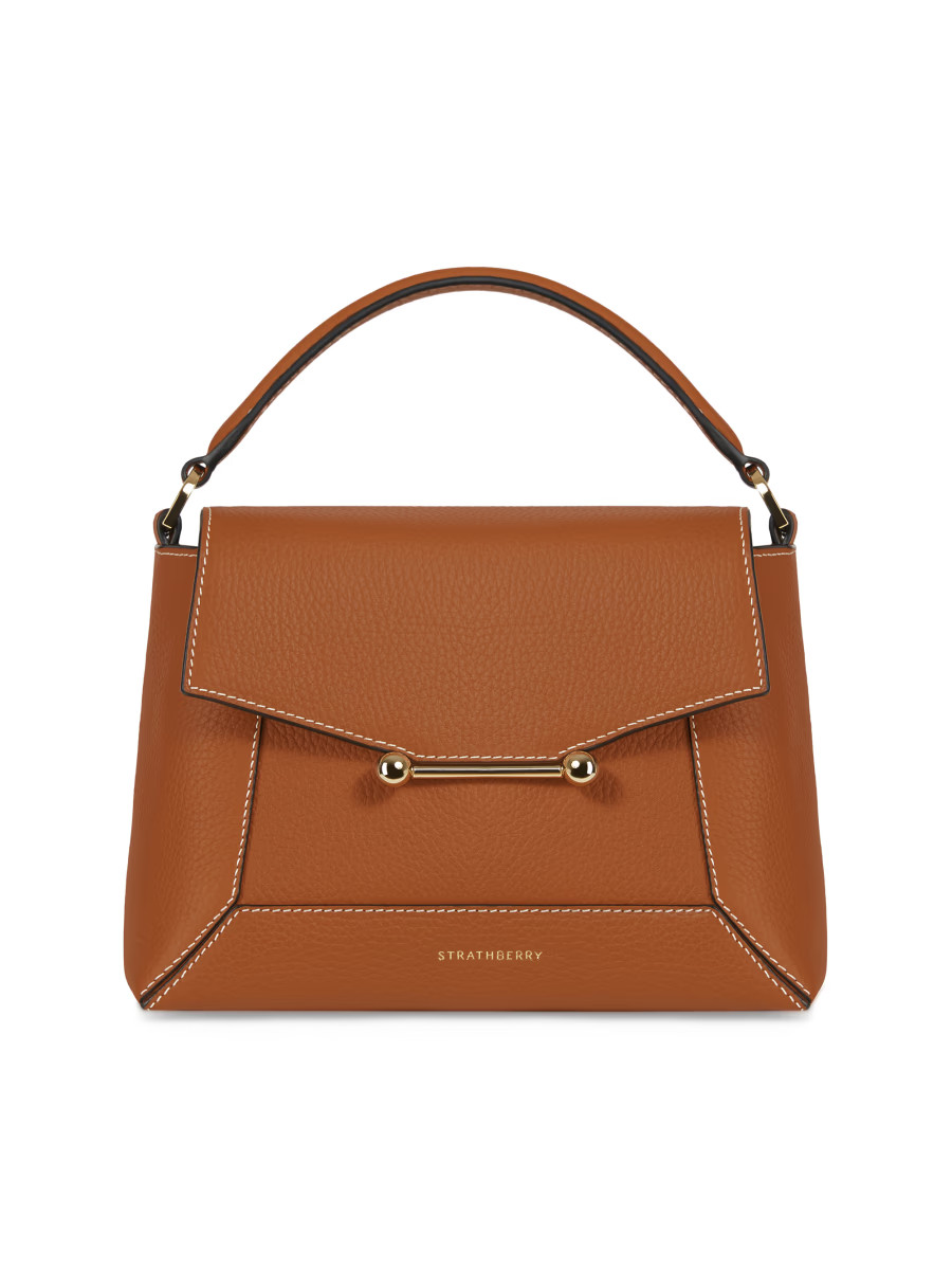 Mosaic Grain Leather Top Handle Bag | Saks Fifth Avenue