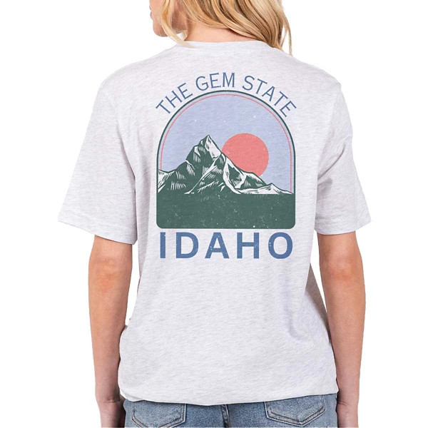 Women's A. Blush Idaho The Gem State T-Shirt Medium Ash | Scheels