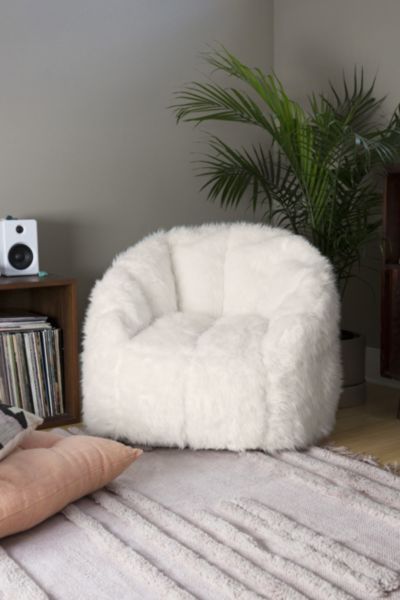 Maggie Faux Fur Shag Chair | Urban Outfitters (US and RoW)