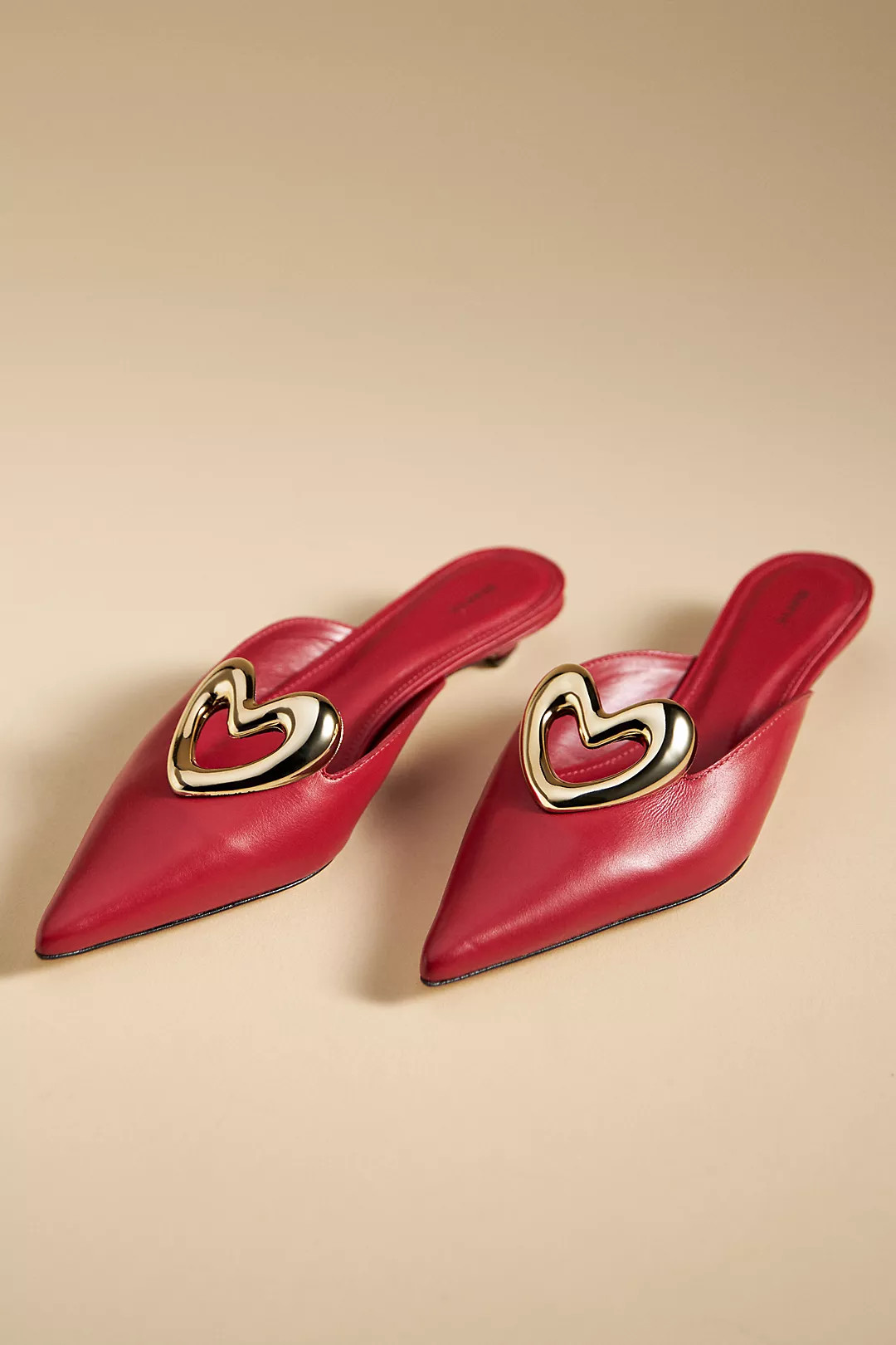 Maeve Heart Mule Heels | Anthropologie (US)