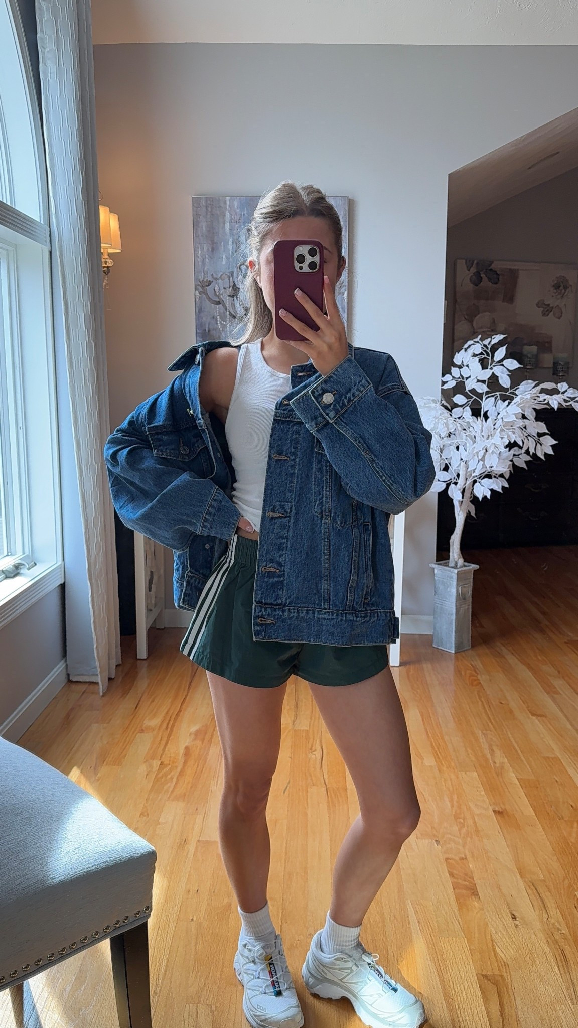 wearing a xs/s in jacket, xxs in shorts and xs in tank! 

#LTKU #LTKSeasonal #LTKootd