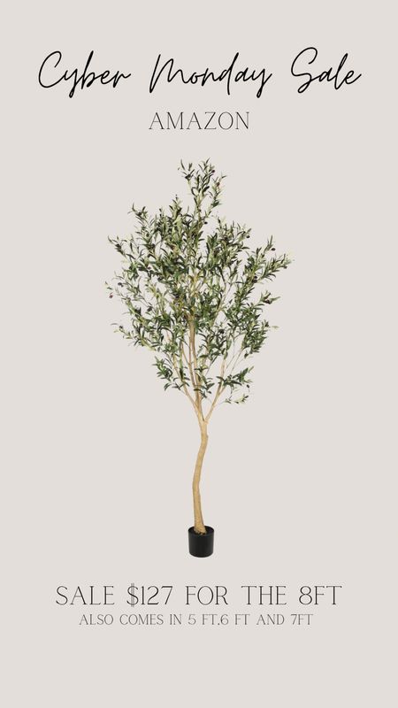 Faux olive tree on sale for cyber Monday. Comes in 4 sizes. I got the 8 ft to replace our Christmas tree after the holidays! 

#LTKhome #LTKCyberWeek