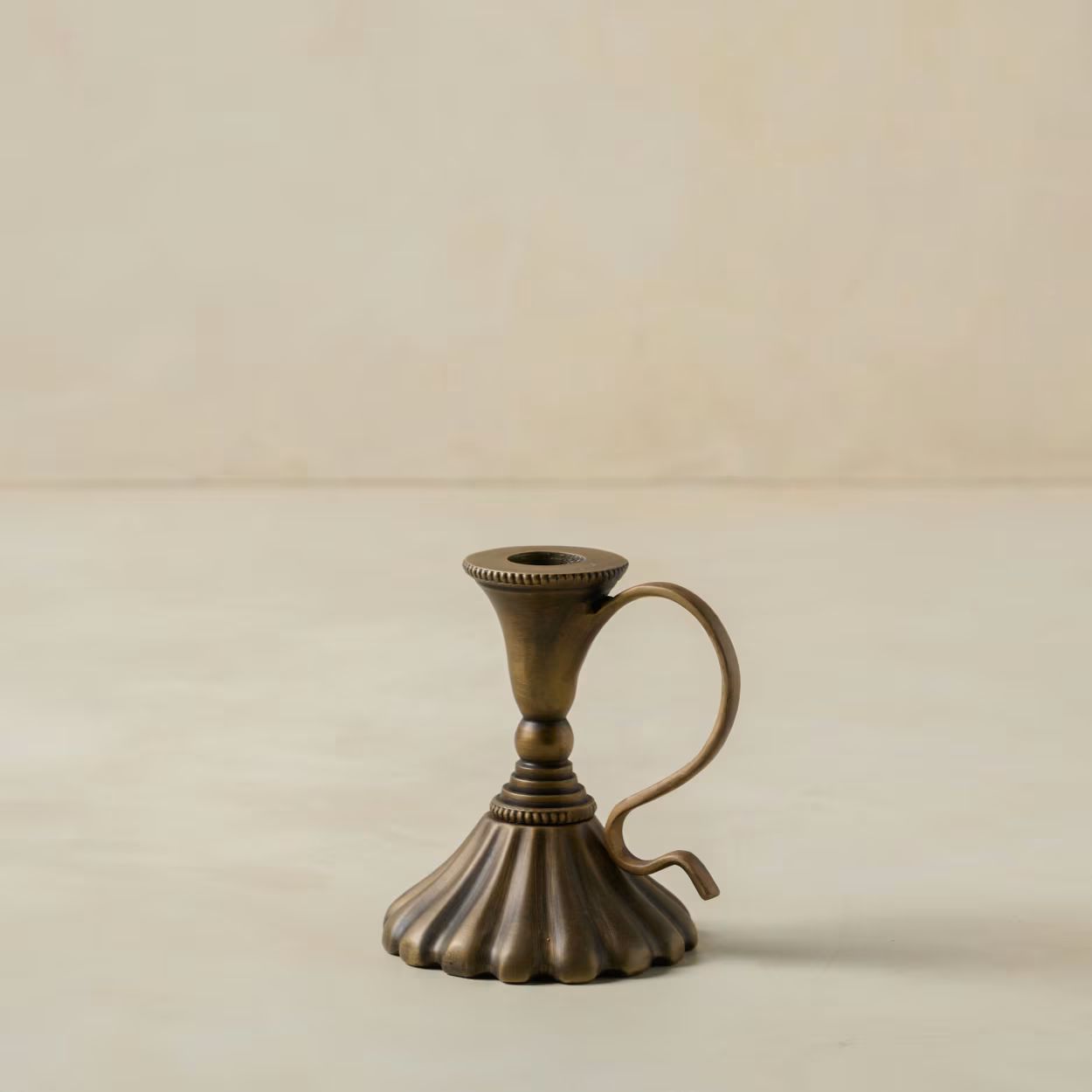 Anna Antique Brass Taper Holder | Magnolia