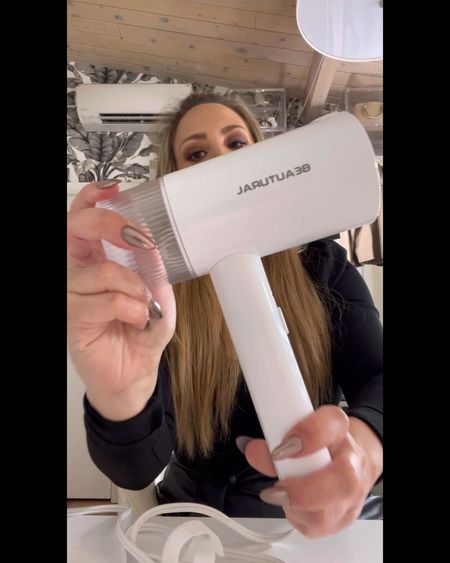 Loving my new Amazon steamer, that I can totally take with me on my work trips as it’s foldable, handheld, and removes  ALL wrinkles from my garments Shop this now as Amazon is having a huge sale which ends at midnight tomorrow. Let me know in the comments below what your favorite portable steamer is!he's

#LTKxPrime #LTKfindsunder50 #LTKVideo