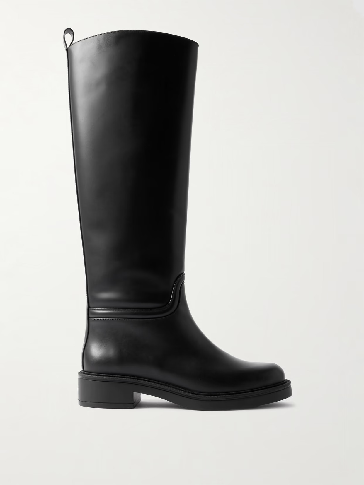 Stuart Weitzman - Celia Riding Leather Knee Boots - Black | NET-A-PORTER (UK & EU)