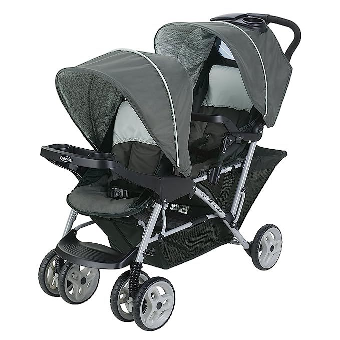 Graco DuoGlider Double Stroller | Lightweight Double Stroller with Tandem Seating, Glacier | Amazon (US)