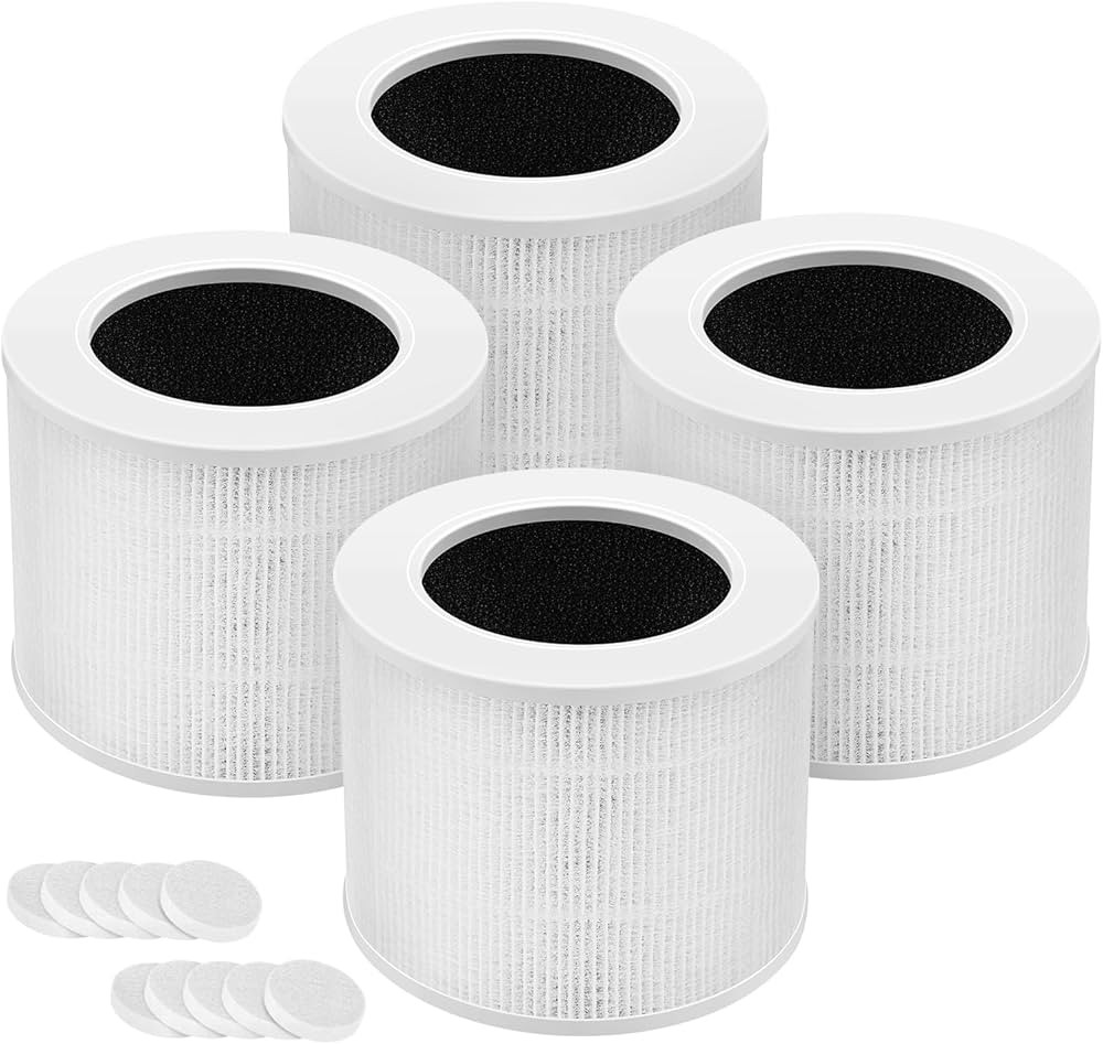 4 Pack Core Mini Replacement Filter for LEVOIT Core Mini-P Air Purifiers, Core Mini-RF Filter Rep... | Amazon (US)