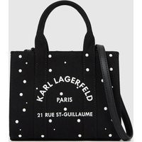 Karl Lagerfeld - Rue St-guillaume Mini Faux-pearls Tote Bag, Woman, Black, Size: One Size | Karl Lagerfeld UK