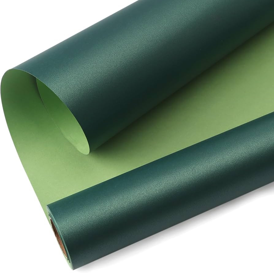 Ribbli Green Wrapping Paper Solid Pearly-Lustre Gift Wrapping Paper Perfect for Birthday, Christm... | Amazon (US)