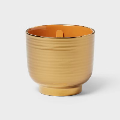 Wooden Wick Ceramic Jar Candle Vanilla Pumpkin 8oz - Threshold™ | Target