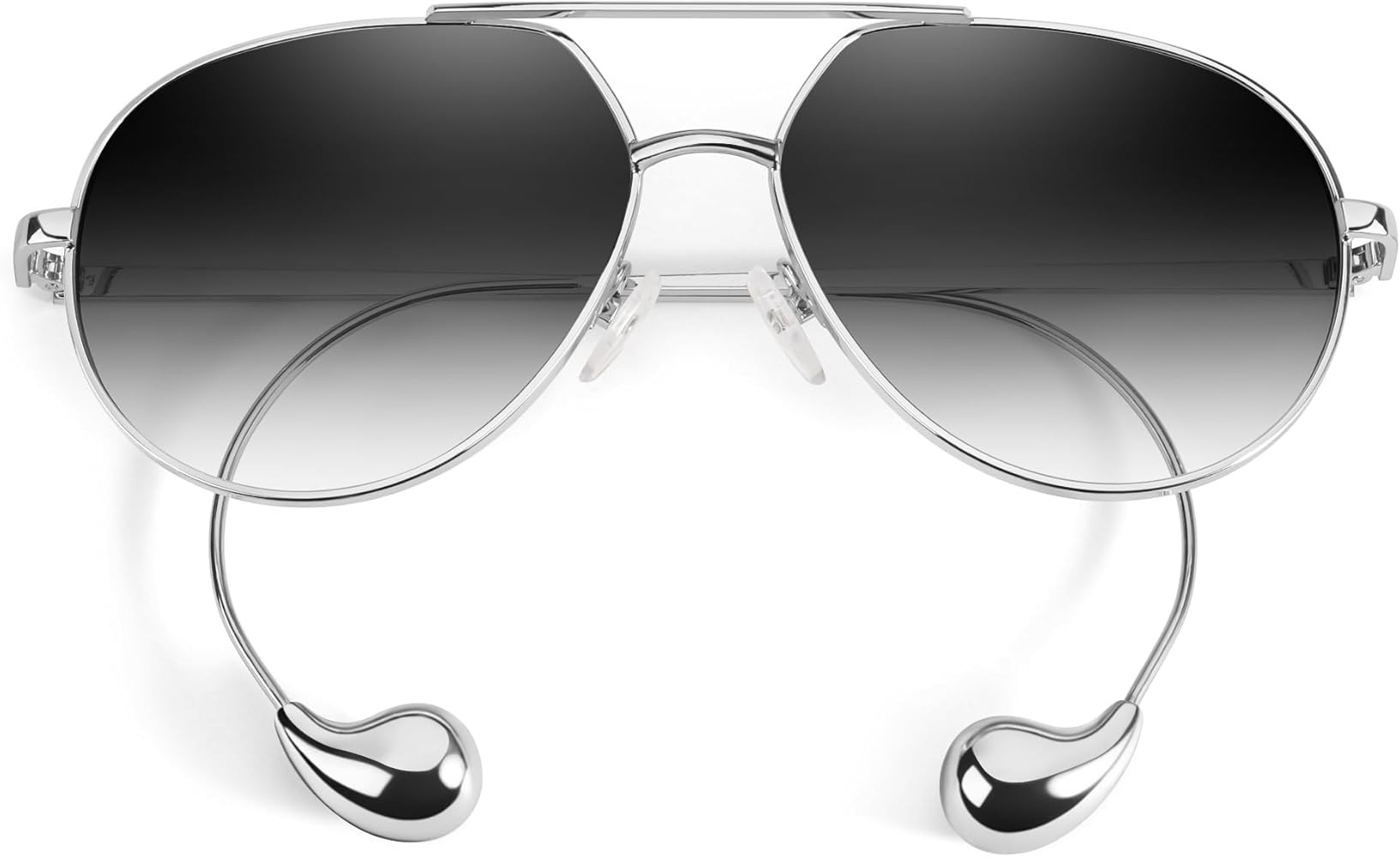 IGnaef Gold Oversized Retro Sunglasses for Women, Trendy Aviator glasses UV Protection IF8303 | Amazon (US)