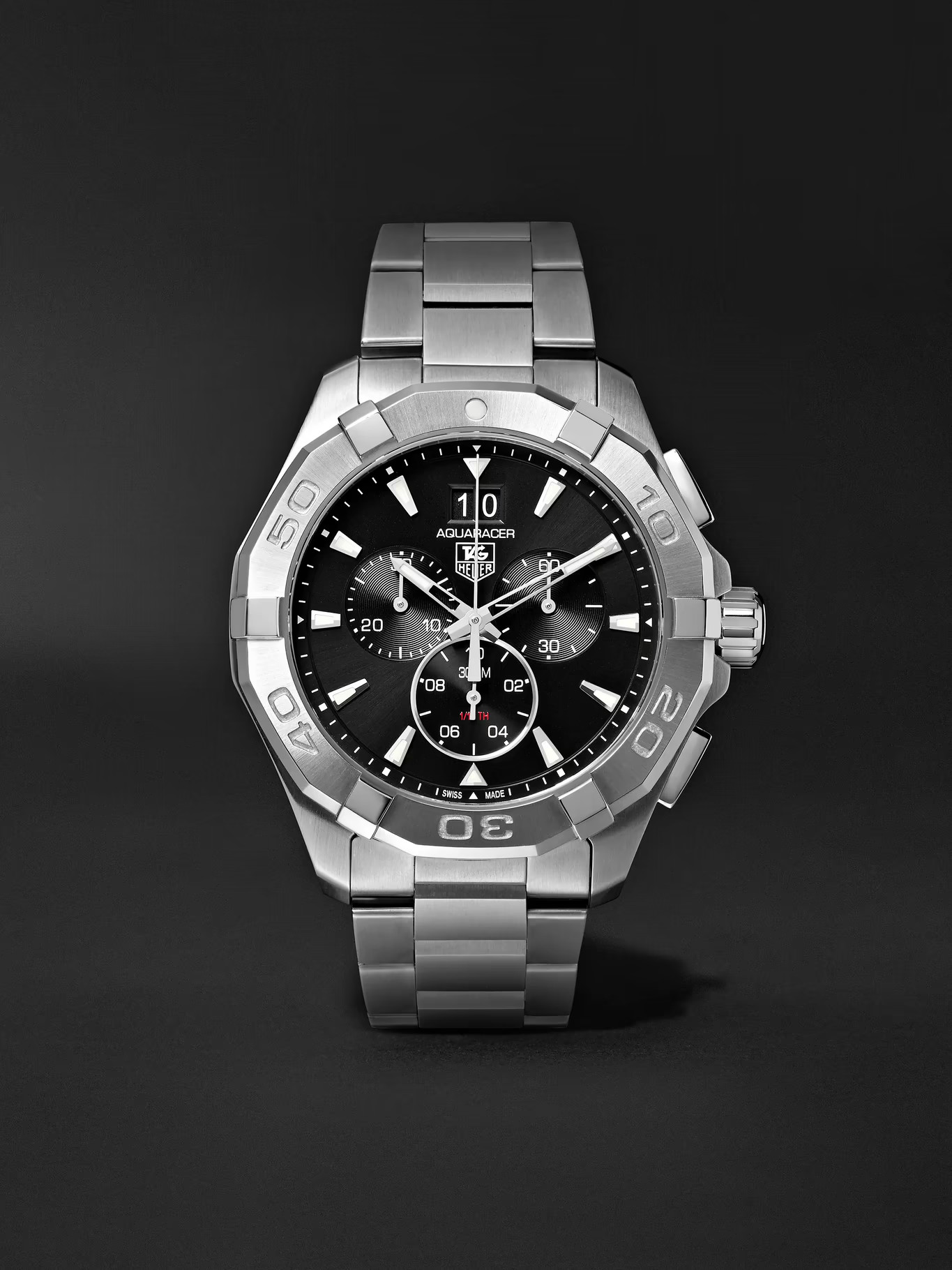 Aquaracer Chronograph Quartz 43mm Steel Watch, Ref. No. CAY1110.BA0927 | Mr Porter (US & CA)