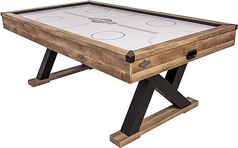 American Legend Kirkwood 84” Air Powered Hockey Table with Rustic Wood Finish, K-Shaped Legs an... | Amazon (US)